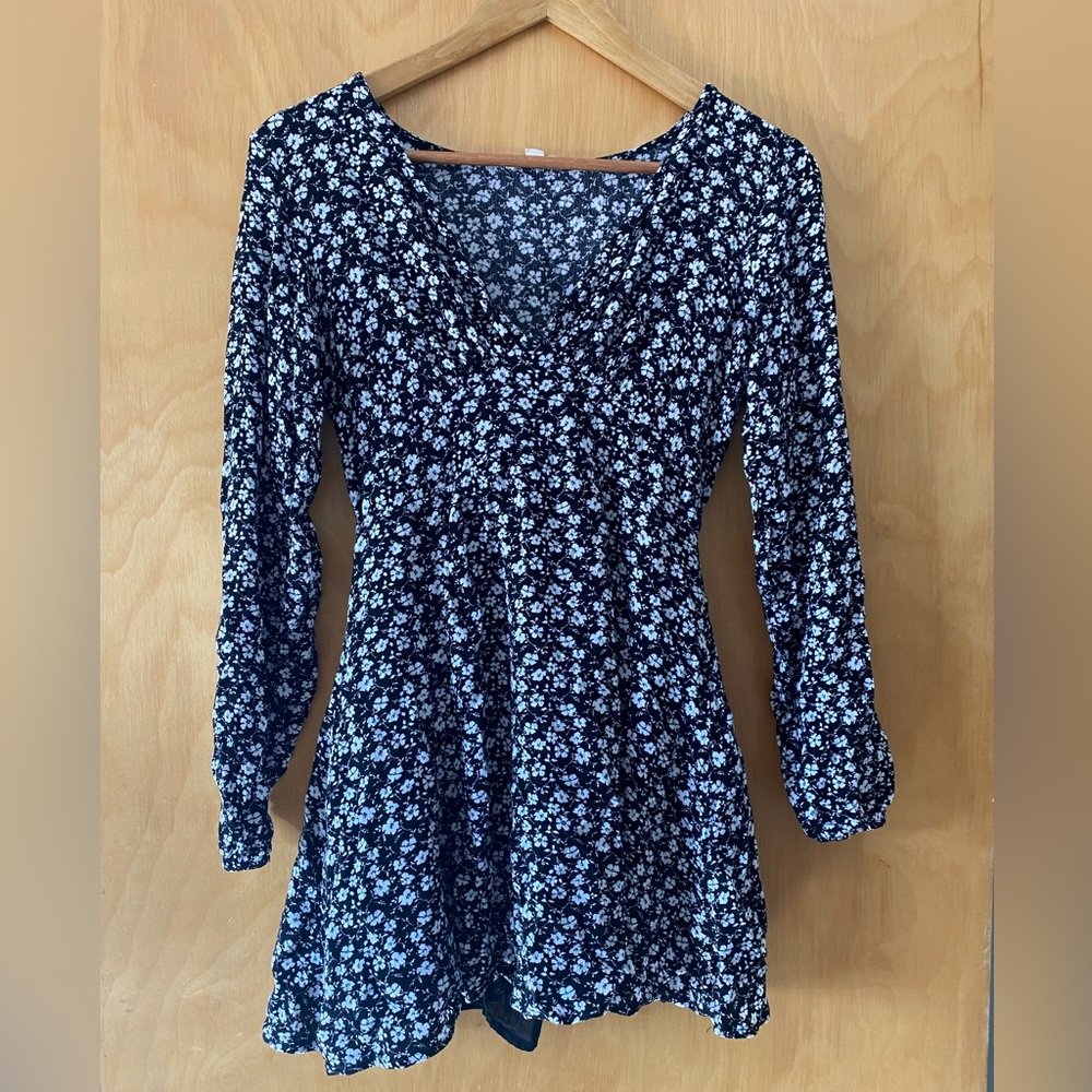 Floral L.A. Hearts Small Long Sleeved Dress